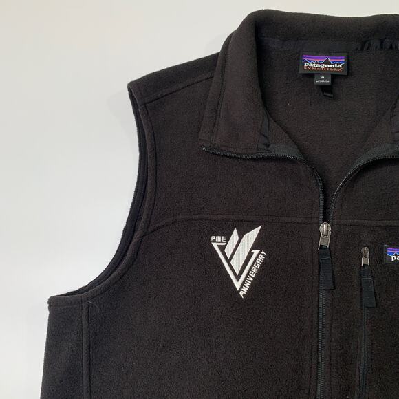 Patagonia Vest Mens M Medium Classic Synchilla Fleece Full Zip Sleeveless *LOGO - Picture 3 of 12
